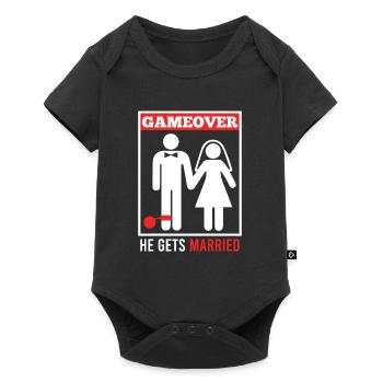 Game over - Mari Groom Jungesellenabschied - Body à manches courtes Premium Bébé - noir - Devant
