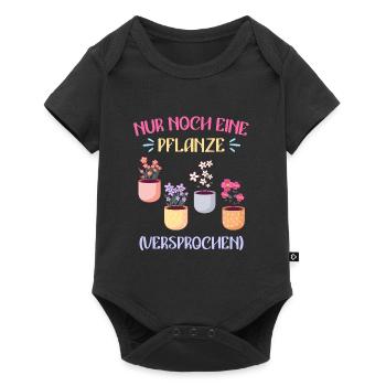 Nur noch eine Pflanze versprochen Blumen - Baby Premium Kurzarmbody - Schwarz - Vorne