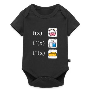 Math Derivation Cow Milk Cheese - Baby Premium short-sleeve bodysuit - black - Front