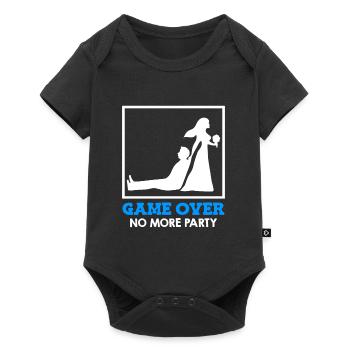 Game Over - Brautpaar Hochzeit - Baby Premium Kurzarmbody - Schwarz - Vorne