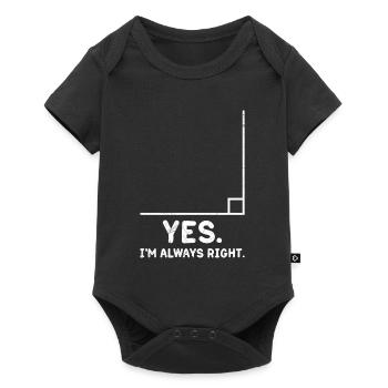 Oui j’ai toujours des maths assez drôles - Body à manches courtes Premium Bébé - noir - Devant