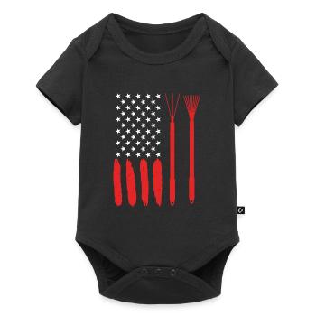 USA Gardener Data Center Jardinage - Body à manches courtes Premium Bébé - noir - Devant