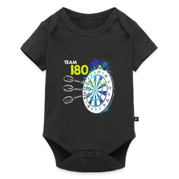 Team 180 Darts 180 dartboard 180 in darts - Baby Premium short-sleeve bodysuit - black - Front