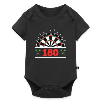 Darts 180 dartboard 180 in darts - Baby Premium short-sleeve bodysuit - black - Front
