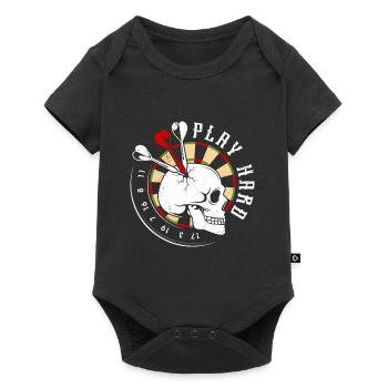 Darts Bone Face Dartboard Darts Darts - Baby Premium short-sleeve bodysuit - black - Front