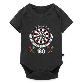 Darts 180 dartboard 180 in darts - Baby Premium short-sleeve bodysuit - black - Front