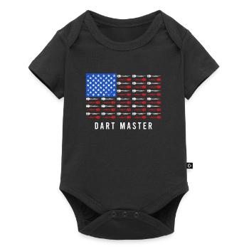Dart Master USA Fléchettes Flèches - Body à manches courtes Premium Bébé - noir - Devant