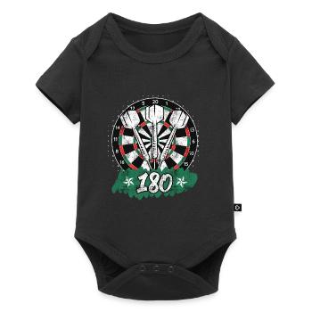 Darts 180 dartboard 180 in darts - Baby Premium short-sleeve bodysuit - black - Front