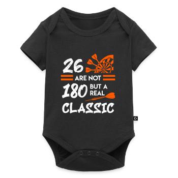 180 in darts 26 dartboard 180 points darts - Baby Premium short-sleeve bodysuit - black - Front
