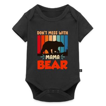 Mama Bear Family Children Daughter Son Mama - Baby Premium short-sleeve bodysuit - black - Front
