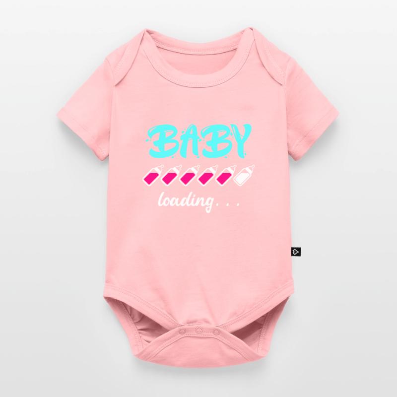 Baby loading Schwanger mit Mädchen oder Junge Mama Baby Premium Kurzarmbody