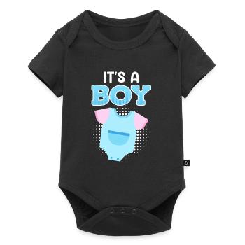 Boys Mom Pregnant with Baby Young Mom - Baby Premium short-sleeve bodysuit - black - Front