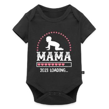 Mom 2023 loading Mother Pregnant Girl Mom - Baby Premium short-sleeve bodysuit - black - Front