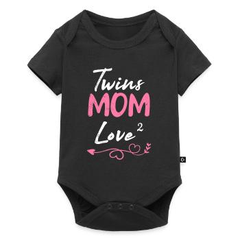 Gemini Baby Love High 2 Mère Devenir Maman - Body à manches courtes Premium Bébé - noir - Devant