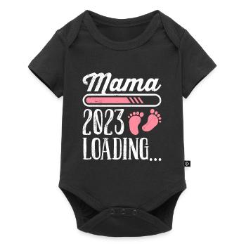 Mom 2023 loading Mother Pregnant Girl Mom - Baby Premium short-sleeve bodysuit - black - Front