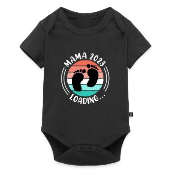 Mom 2023 pregnant with girl Boy Mom - Baby Premium short-sleeve bodysuit - black - Front
