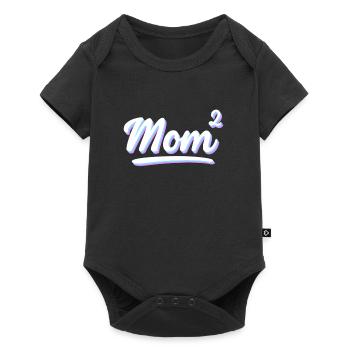 Maman high 2 jumeaux Enceinte de jumeaux - Body à manches courtes Premium Bébé - noir - Devant