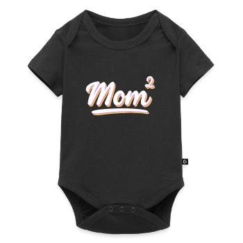 Maman high 2 jumeaux Enceinte de jumeaux - Body à manches courtes Premium Bébé - noir - Devant