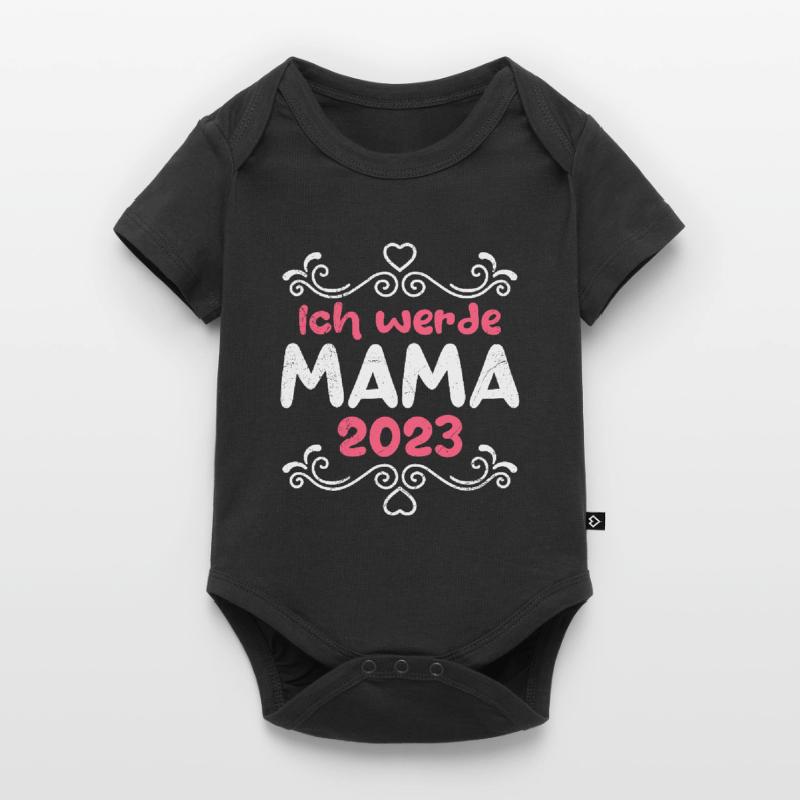 Mama 2023 Ich werde Mutter Mädchen Mama Baby Premium Kurzarmbody