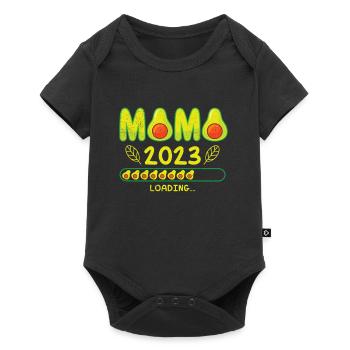 Mom 2023 loading Pregnancy Baby Avocado - Baby Premium short-sleeve bodysuit - black - Front