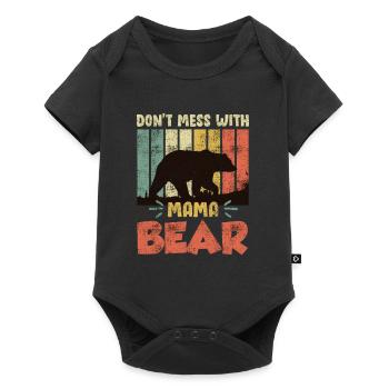 Mama Bear Family Children Daughter Son Mama - Baby Premium short-sleeve bodysuit - black - Front