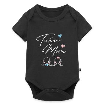 Pregnant with twins Twin Mom - Baby Premium short-sleeve bodysuit - black - Front
