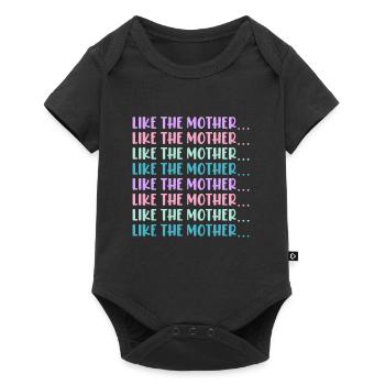 Wie die Mutter so die Tochter Sohn Kinder Familie - Baby Premium Kurzarmbody - Schwarz - Vorne
