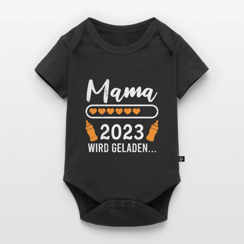 Mama 2023 loading Mutter Schwangerschaft Mama Baby Premium Kurzarmbody