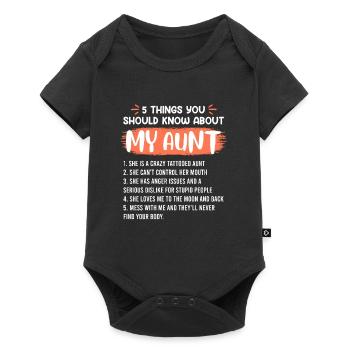 Ce que vous devez savoir sur ma tante - Body à manches courtes Premium Bébé - noir - Devant