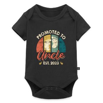 Promu oncle 2023 - Body à manches courtes Premium Bébé - noir - Devant