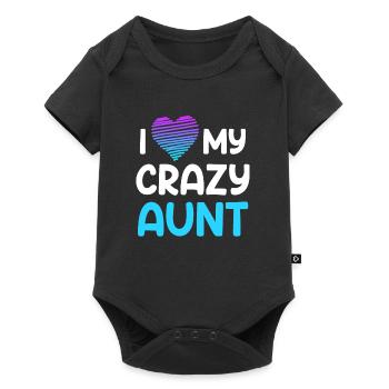 J’aime ma tante J’aime ma tante folle - Body à manches courtes Premium Bébé - noir - Devant