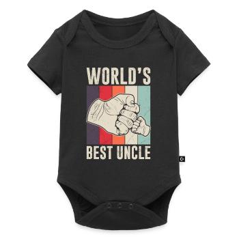Best Uncle in the World - Baby Premium short-sleeve bodysuit - black - Front