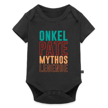 Onkel Pate Mythos Legende - Baby Premium Kurzarmbody - Schwarz - Vorne