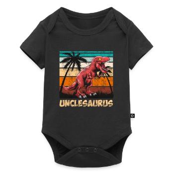 Unclesaurus Uncle Uncle - Baby Premium short-sleeve bodysuit - black - Front