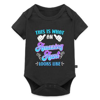 Voici à quoi ressemble une grand-tante Nièce Neveu Tante - Body à manches courtes Premium Bébé - noir - Devant