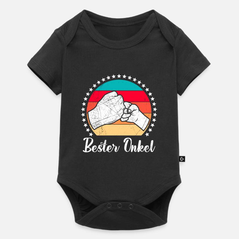 Bester Onkel - Baby Premium Kurzarmbody - Schwarz