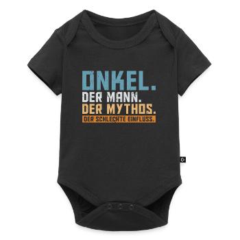 Onkel der Mann der Mythos die Legende - Baby Premium Kurzarmbody - Schwarz - Vorne