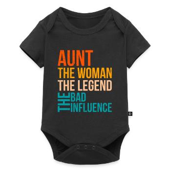 Légende et la mauvaise influence Meilleure tante - Body à manches courtes Premium Bébé - noir - Devant