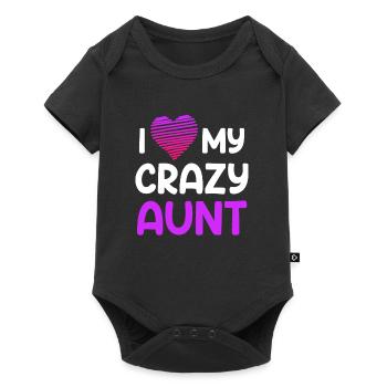 J’aime ma tante J’aime ma tante folle - Body à manches courtes Premium Bébé - noir - Devant