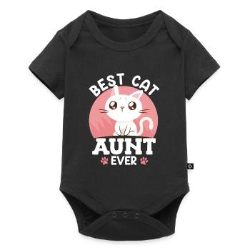 Dear Cats Aunt Best Aunt in the World - Baby Premium short-sleeve bodysuit - black - Front