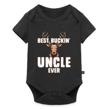 Best Buckin Uncle Ever Bester Onkel - Baby Premium short-sleeve bodysuit - black - Front