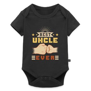 Best Uncle ever Vintage Uncle - Baby Premium short-sleeve bodysuit - black - Front