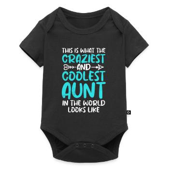 The cool aunt crazy aunt best aunt - Baby Premium short-sleeve bodysuit - black - Front