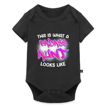 This is what a cool aunt from Bad As's aunt looks like - Baby Premium short-sleeve bodysuit - black - Front