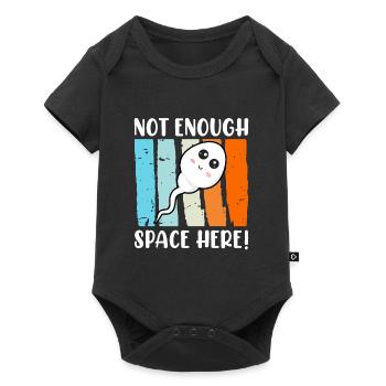 Pas assez d’espace ici sperme de naissance de bébé - Body à manches courtes Premium Bébé - noir - Devant