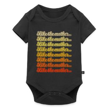 Wie die Mutter Mama Großmutter Sohn Tochter - Baby Premium Kurzarmbody - Schwarz - Vorne