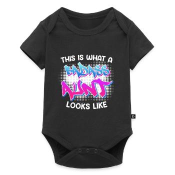 This is what a cool aunt from Bad Ass looks like Aunt - Baby Premium short-sleeve bodysuit - black - Front