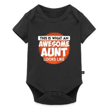 Voici à quoi ressemble une grande tante Meilleure tante - Body à manches courtes Premium Bébé - noir - Devant