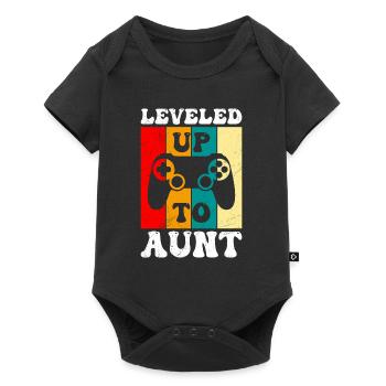 Promoted to aunt Promoted to aunt - Baby Premium short-sleeve bodysuit - black - Front