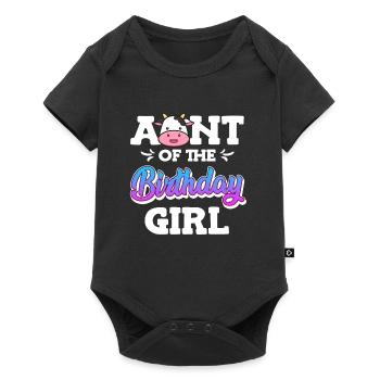 Best Aunt in the World Birthday Girl Niece Aunt - Baby Premium short-sleeve bodysuit - black - Front